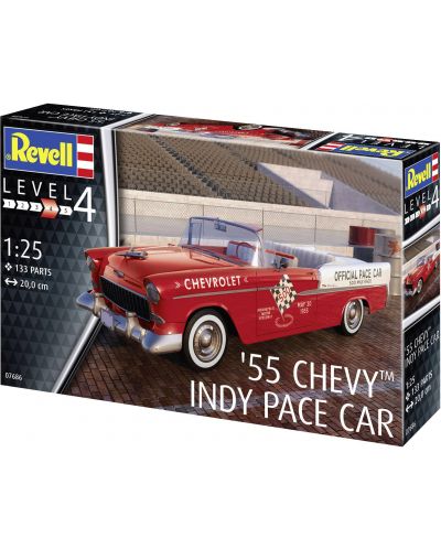 Сглобяем модел Revell Съвременни: Автомобили - 1955 Chevy Indy - 2