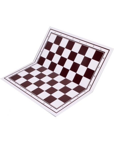 Сгъваема дъска за шах и дама Sunrise - White/brown - 1
