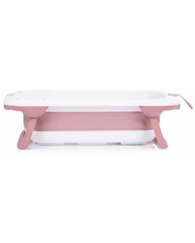 Сгъваема вана с термометър Chipolino - Корал, 87 cm, розова - 3
