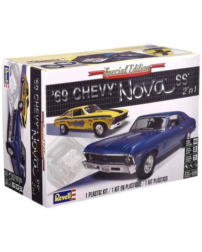 Сглобяем модел Revell Съвременни: Автомобили - 1969 Chevy Nova SS - 2
