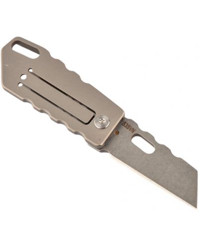 Сгъваем титаниев нож Dulotec - K906, сив - 2