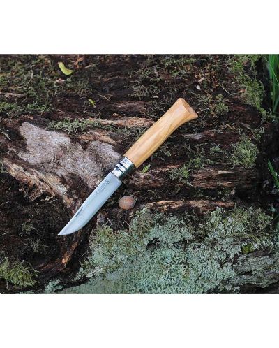 Сгъваем нож Opinel Luxe - №8, маслина - 2
