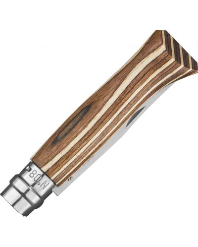 Сгъваем нож Opinel Luxe - 8.5 cm, ламинирана дръжка, бреза - 2