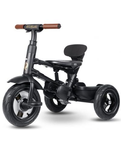 Сгъваема детска триколка QPlay - Rito Deluxe, Air Gel Wheels, Black - 6