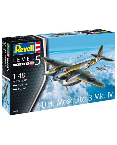 Сглобяем модел Revell Военни: Самолети - Москито Помбер - 2