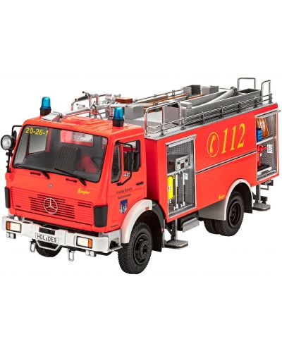 Сглобяем модел Revell Съвременни: Камиони - Пожарникарски камион Мерцедес Бенц 1625 - 1