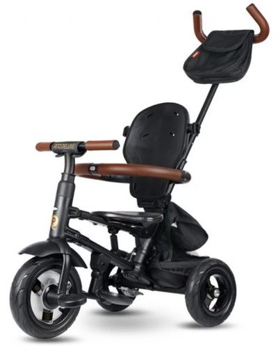 Сгъваема детска триколка QPlay - Rito Deluxe, Air Gel Wheels, Black - 4