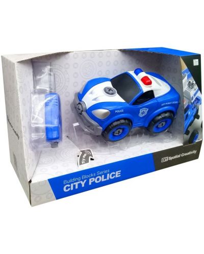 Сглобяема играчка Raya Toys - Полицейска кола City Police - 1