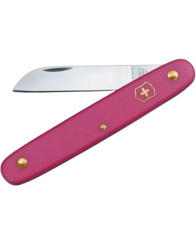 Сгъваем нож за подрязване на цветя Victorinox - Floral Knife, розов - 1