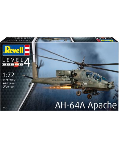 Сглобяем модел Revell Военен хеликоптер AH-64A Апачи - 7