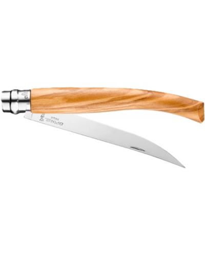 Сгъваем нож за филетиране Opinel - Slim Inox, 12 cm, маслиново дърво - 2