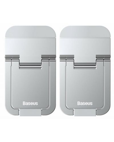 Поставки за лаптоп Baseus - LUZC000012, 2 броя, сребристи - 1
