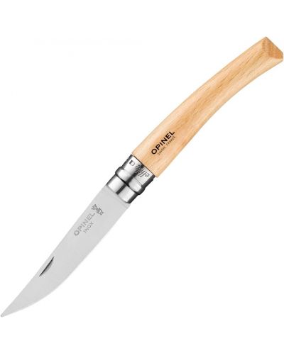 Сгъваем нож за филетиране Opinel Les Effiles - 8.5 cm, бук, в кутия - 1