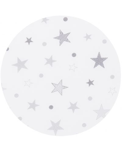 Сгъваем матрак Chipolino, 60 x 120 x 6 cm, бял със сиви звезди - 4