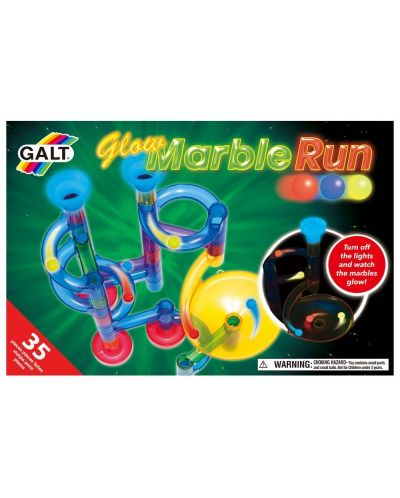 Сглобяема писта Galt Glow Marble Run - Със светещи топчета - 1