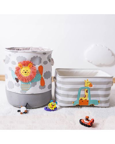 Сгъваема кутия за съхранение на играчки и дрехи Ginger Home - Жираф - 6