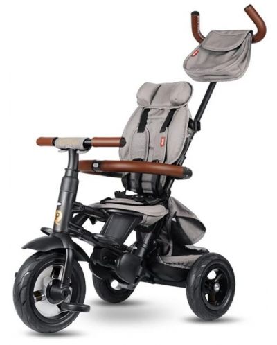 Сгъваема детска триколка QPlay - Rito Deluxe, Air Gel Wheels, Grey - 2