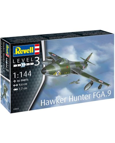 Сглобяем модел Revell Военни: Самолети - Хоукър Хънтър FGA.9 - 4