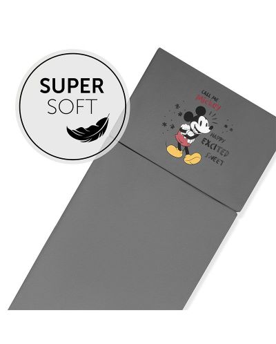 Сгъваем матрак Hauck - Mickey Mouse, 60 х 120 cm, сив - 2
