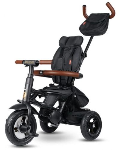 Сгъваема детска триколка QPlay - Rito Deluxe, Air Gel Wheels, Black - 3