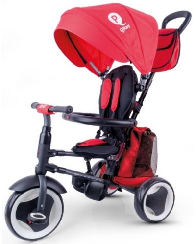 Сгъваема детска триколка QPlay - Rito Plus, Eva Wheels, Red  - 4