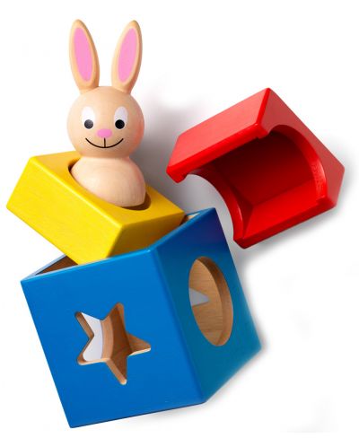 Детска логическа игра Smart Games Preschool Wood - Зайчето Буу - 4