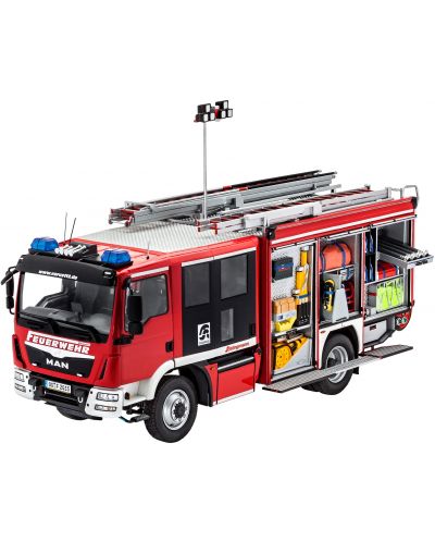 Сглобяем модел Revell Съвременни: Камиони - Пожарникарски камион Schlingmann HLF 20 Varus 4x4 - 1