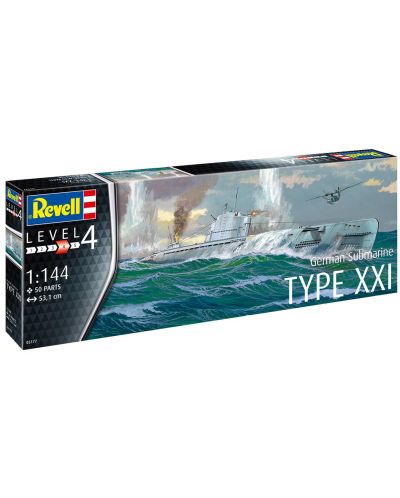 Сглобяем модел Revell Военни: Подводница - Type XXI - 4