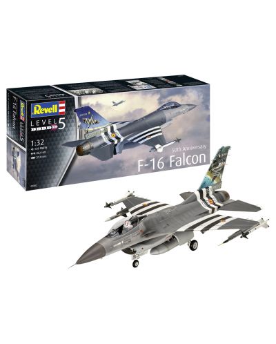 Сглобяем модел Revell Военни: Самолети - F-16 Falcon, 50-годишен юбилей - 7