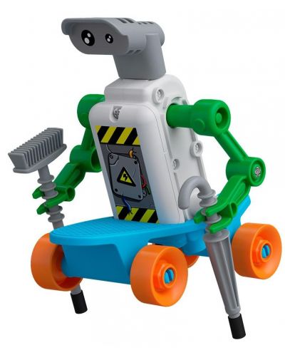Сглобяема играчка Kosmos ReBotz - Робот Дюк скейтър - 2