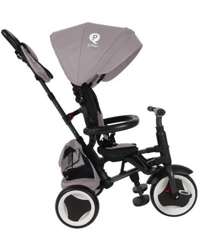 Сгъваема детска триколка QPlay - Rito Plus, Eva Wheels, Grey - 3