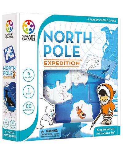 Детска логическа игра Smart Games Originals Kids Adults - Експедиция на Северния полюс - 1