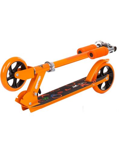 Сгъваем детски скутер Chipolino - Шарки, оранжев - 4