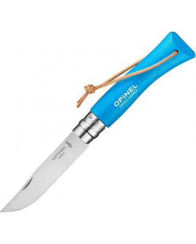 Сгъваем нож Opinel Inox - Colorama, №7, светлосин - 1