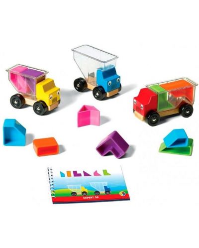 Детска логическа игра Smart Games Preschool Wood - Камиончета - 3