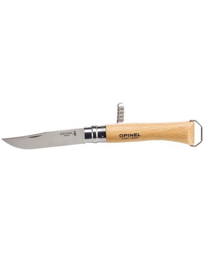 Сгъваем нож Opinel Nomad - 10 cm, с тирбушон и отварачка, бук - 2