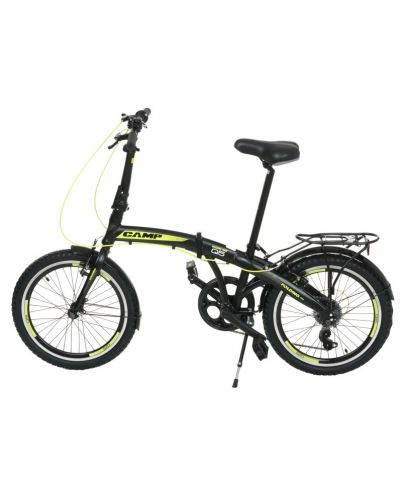 Сгъваем градски велосипед CAMP - Q10, 20", черен/жълт - 3