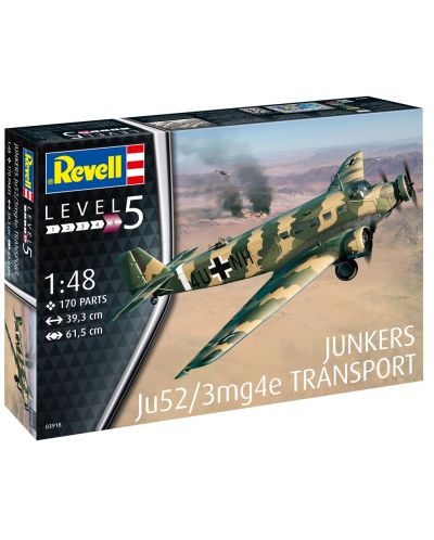 Сглобяем модел Revell Военни: Самолети - Юнкерс Ju52 - 2