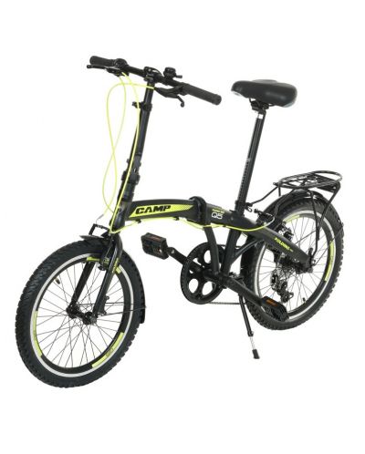 Сгъваем градски велосипед CAMP - Q10, 20", черен/жълт - 1