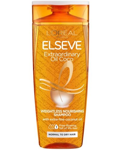 L'Oréal Elseve Шампоан Extraordinary Coconut, 400 ml - 1