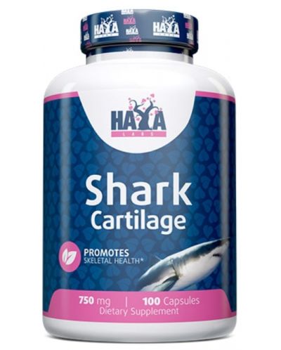 Shark Cartilage, 750 mg, 100 капсули, Haya Labs - 1