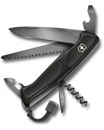 Швейцарски джобен нож Victorinox Ranger Grip 55 - Onyx Black - 1