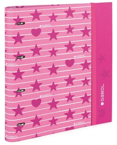 Класьор Gabol Shiny – 4 ринга, с ластик