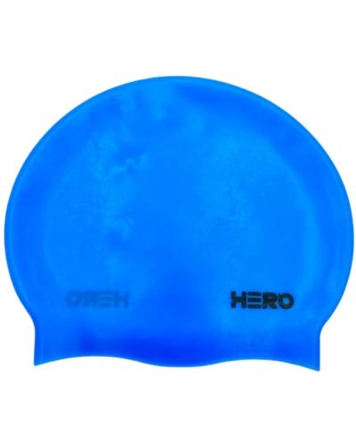 Шапка за плуване HERO - Silicone Swimming Helmet, светлосиня - 1