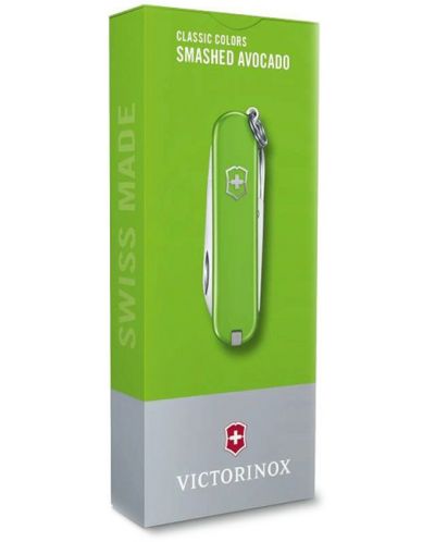 Швейцарски джобен нож Victorinox - Classic SD, Smash Avocado - 4