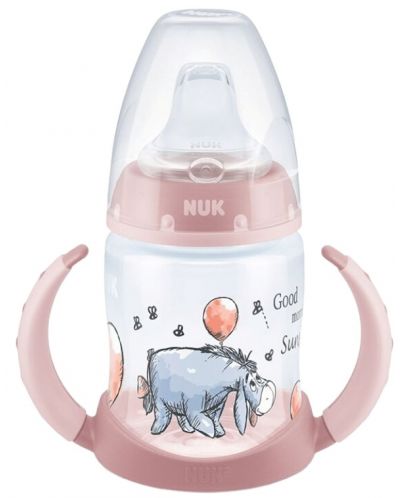 Шише за сок Nuk First Choice - Disney, 150 ml, розово, Йори - 1