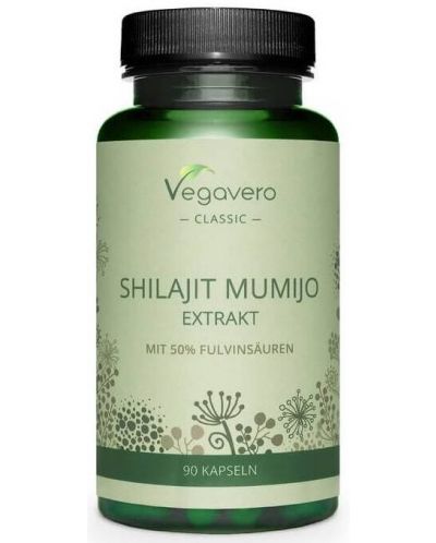 Shilajit Mumijo Extrakt, 90 капсули, Vegavero - 1