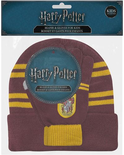 Шапка и ръкавици Cine Replicas Movies: Harry Potter - Gryffindor (детски) - 4