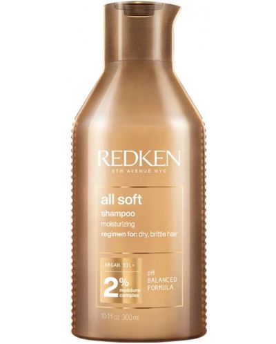 Redken All Soft Шампоан за коса, 300 ml - 1
