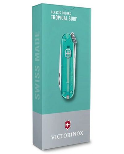 Швейцарски джобен нож Victorinox Classic SD - Tropical Surf - 4